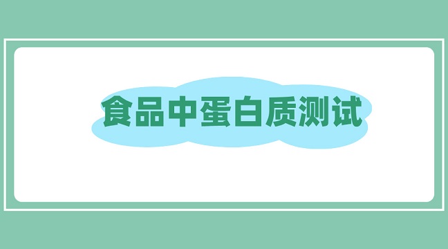 食品中蛋白質測試